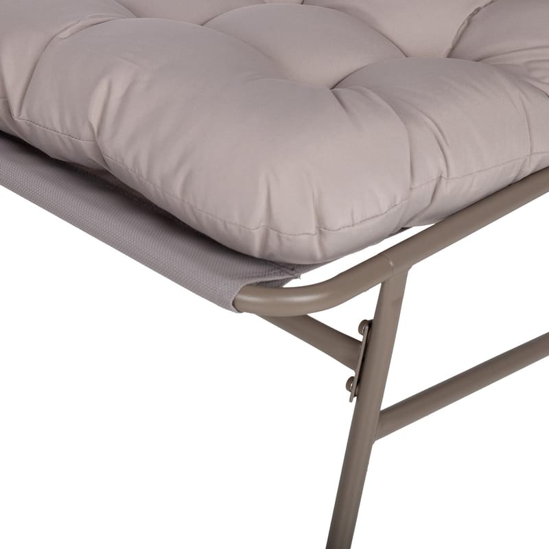 Hagemøbelsett HOME4YOU Jive bord og 2 stoler, taupe - Taupe - Hagemøbler - Balkong - Balkongmøbler - Balkonggrupper