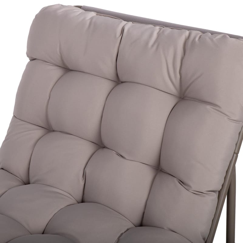 Hagemøbelsett HOME4YOU Jive bord og 2 stoler, taupe - Taupe - Hagemøbler - Balkong - Balkongmøbler - Balkonggrupper