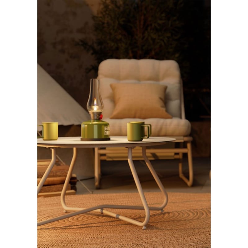 Hagemøbelsett HOME4YOU Samba bord, sofa og 2 stoler lysegrå - lys grå - Hagemøbler - Balkong - Balkongmøbler - Balkonggrupper