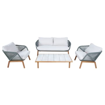 Hagemøbelsett HOME4YOU Tuxedo bord, sofa og 2 stoler - Grønn - Hagemøbler - Balkong - Balkongmøbler - Balkonggrupper