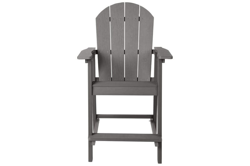 Hagestol Adirondack - Grå, 58x71x124 cm - Hagemøbler - Balkong - Balkongmøbler - Balkongstoler