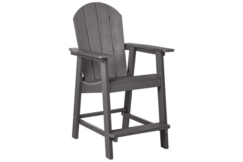 Hagestol Adirondack, Grå, 58x71x124 cm