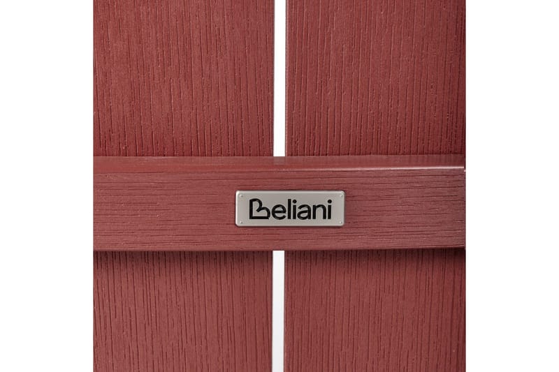 Hagestol Adirondack - Rød, 58x71x124 cm - Hagemøbler - Balkong - Balkongmøbler - Balkongstoler