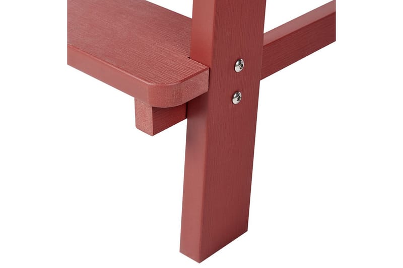 Hagestol Adirondack - Rød, 58x71x124 cm - Hagemøbler - Balkong - Balkongmøbler - Balkongstoler