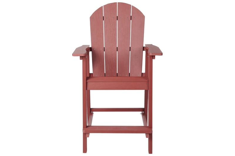 Hagestol Adirondack - Rød, 58x71x124 cm - Hagemøbler - Balkong - Balkongmøbler - Balkongstoler