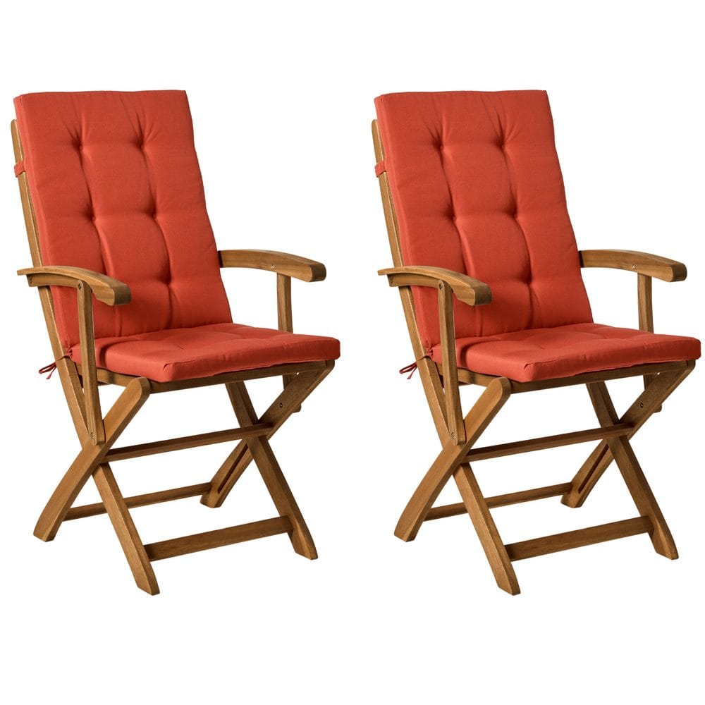 Hagestol Maui Premium 2-pakning - Lyst tre, rød
