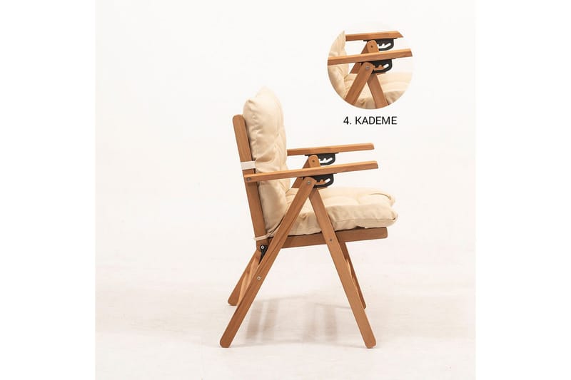 Hagestol Ruvin Krem - Krem - Hagemøbler - Balkong - Balkongmøbler - Balkongstoler