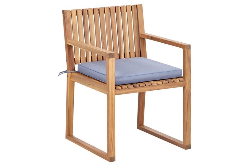 Hagestol Sassari II - Lyst tre, blå - Hagemøbler - Balkong - Balkongmøbler - Balkongstoler