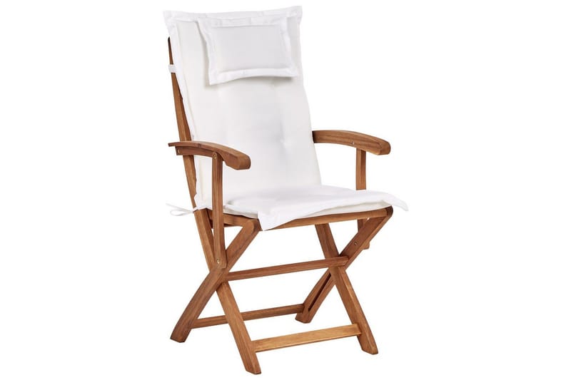 Hagestol sett med 2 Maui II - Lyst tre, off-white - Hagemøbler - Balkong - Balkongmøbler - Balkongstoler