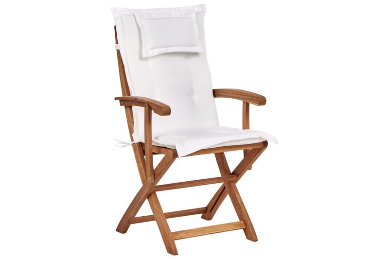 Hagestol sett med 2 Maui II - Lyst tre, off-white - Hagemøbler - Balkong - Balkongmøbler - Balkongstoler