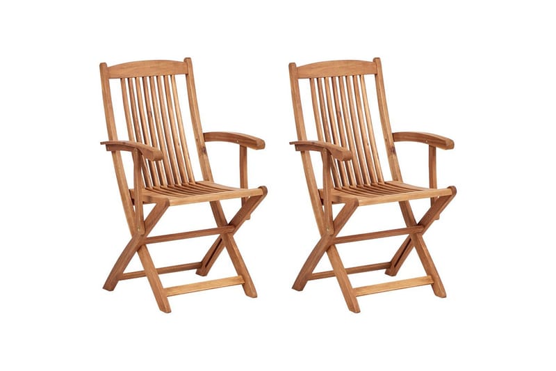 Hagestol sett med 2 Maui II - Lyst tre - Hagemøbler - Balkong - Balkongmøbler - Balkongstoler