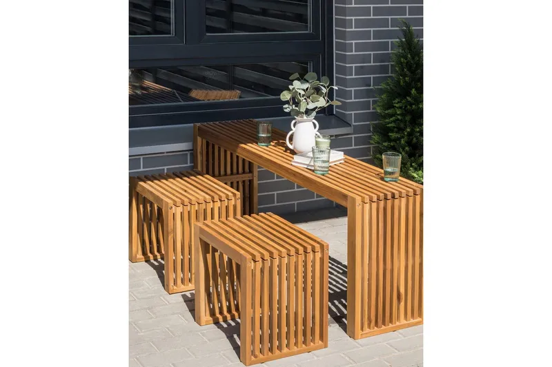 Hagestol sett med 3 Bellano - Hagemøbler - Balkong - Balkongmøbler - Balkongstoler