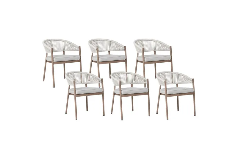 Hagestol sett med 6 Flavia, undefined