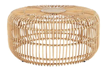 Hartnoy Sidebord 85 cm Rund - Beige/Naturlig - Hagemøbler - Balkong - Balkongmøbler - Balkongbord