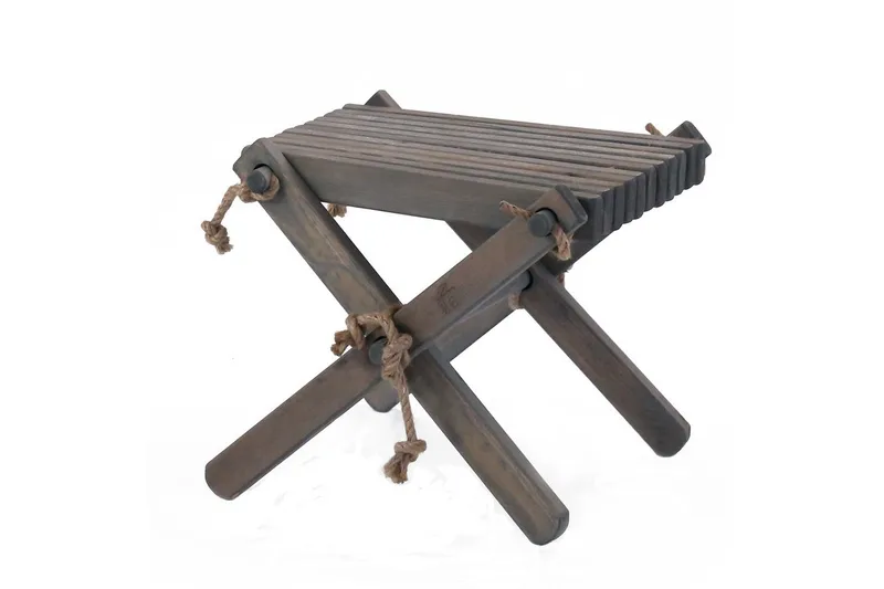 Hillerstorp EcoFurn Fotskammel Lilli Furu oljet grå, Furu oljet grå