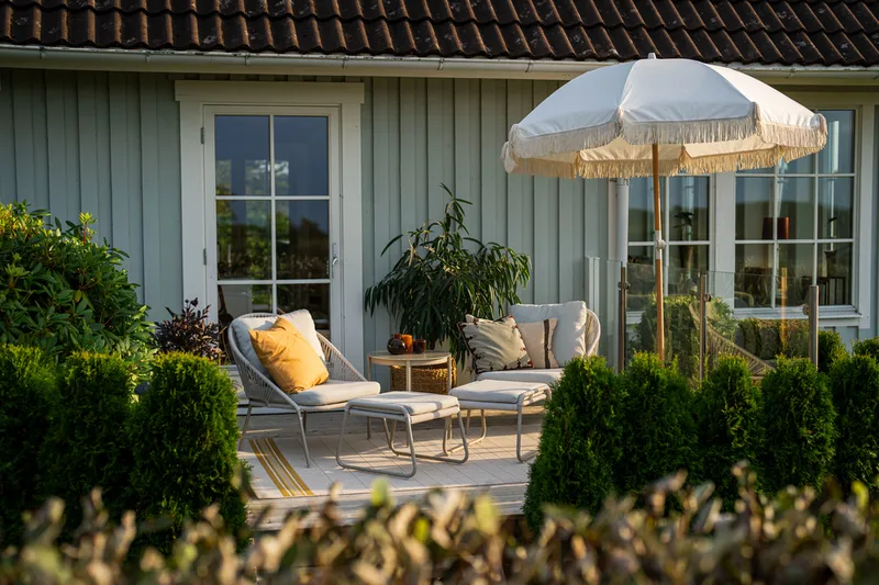 Hillerstorp Holmsund loungegruppe - Beige - Hagemøbler - Balkong - Balkongmøbler - Balkonggrupper