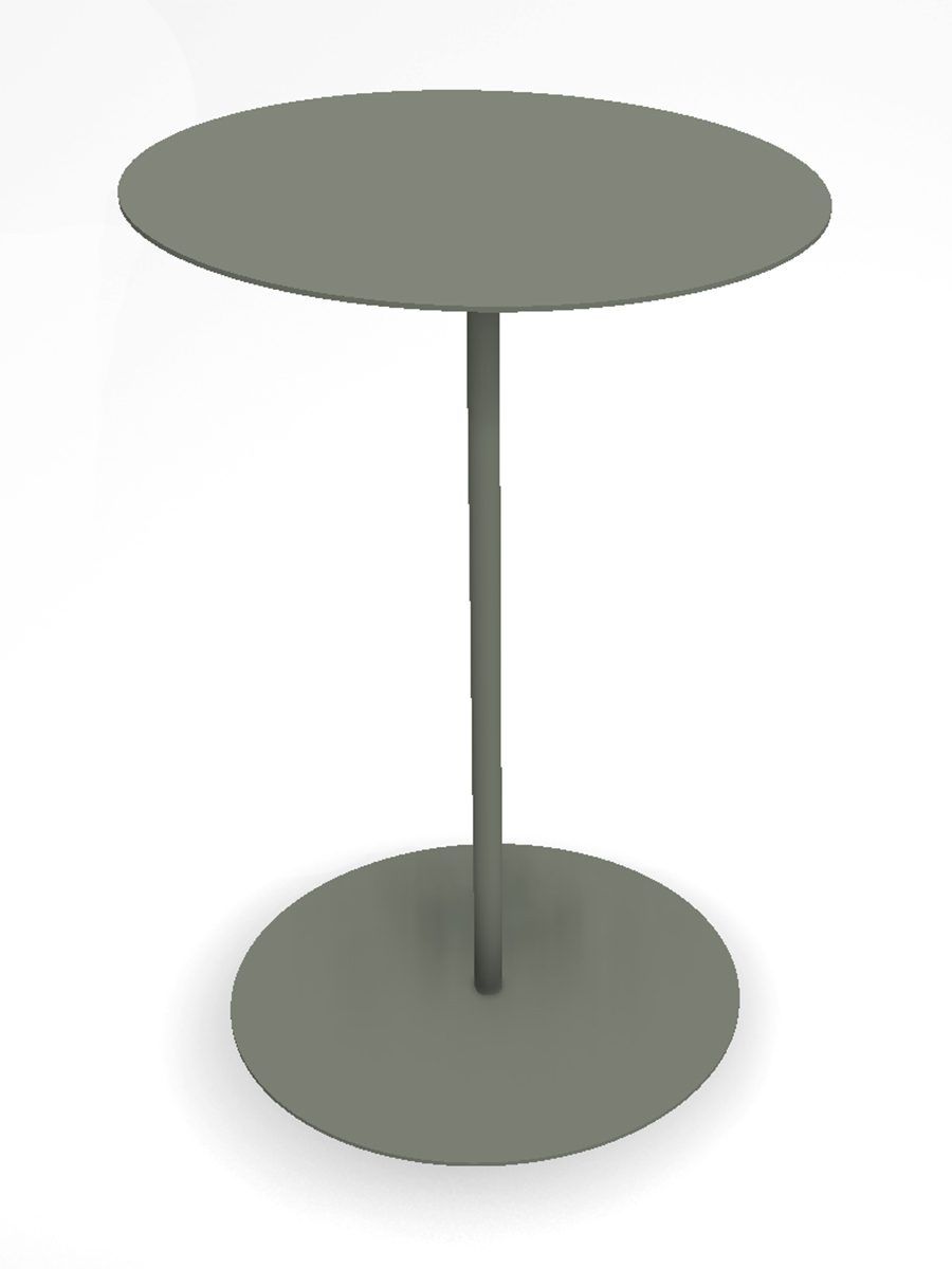 Hillerstorp Jet set sidebord Ø45x67 cm - Grågrønn