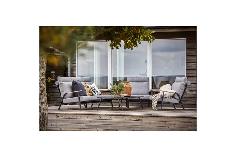 Hillerstorp Kungshult utebord 81 x 140 cm grå - Hagemøbler - Balkong - Balkongmøbler - Balkongbord