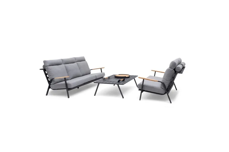 Hillerstorp Kungshult utebord 81 x 140 cm grå - Hagemøbler - Balkong - Balkongmøbler - Balkongbord
