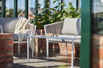 Hillerstorp Lersund sofagruppe utendørs hvit/beige - Hvit/Beige - Hagemøbler - Loungemøbler - Sofagruppe utendørs