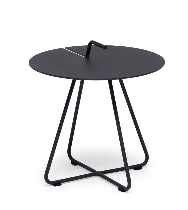 Hillerstorp Sandholma utebord Ø44 cm svart, Svart