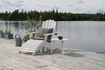 Hillerstorp Tennessee sidebord Ø50 cm - Hvit - Hagemøbler - Balkong - Balkongmøbler - Balkongbord
