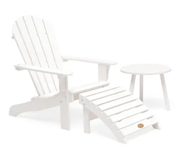 Hillerstorp Tennessee sidebord Ø50 cm - Hvit - Hagemøbler - Balkong - Balkongmøbler - Balkongbord