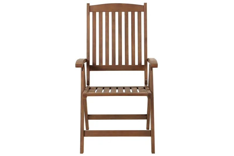 Hopfällbar möbeluppsättning Beliani Amantea Dark wood - Hagemøbler - Balkong - Balkongmøbler - Balkongstoler