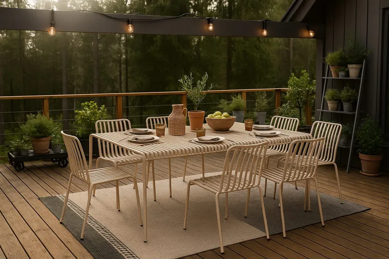 Jarva Spisestol - Beige - Hagemøbler - Balkong - Balkongmøbler - Balkongstoler