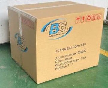 Juana Balkongsett - Beige - Hagemøbler - Balkong - Balkongmøbler - Balkonggrupper