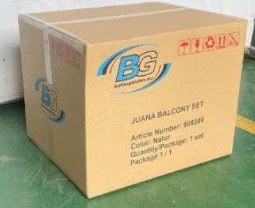 Juana Balkongsett - Beige - Hagemøbler - Balkong - Balkongmøbler - Balkonggrupper