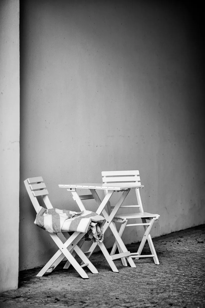 Kafébord Hillerstorp Åre Hvit 58 x 58 cm - Hvit - Hagemøbler - Balkong - Balkongmøbler - Balkongbord