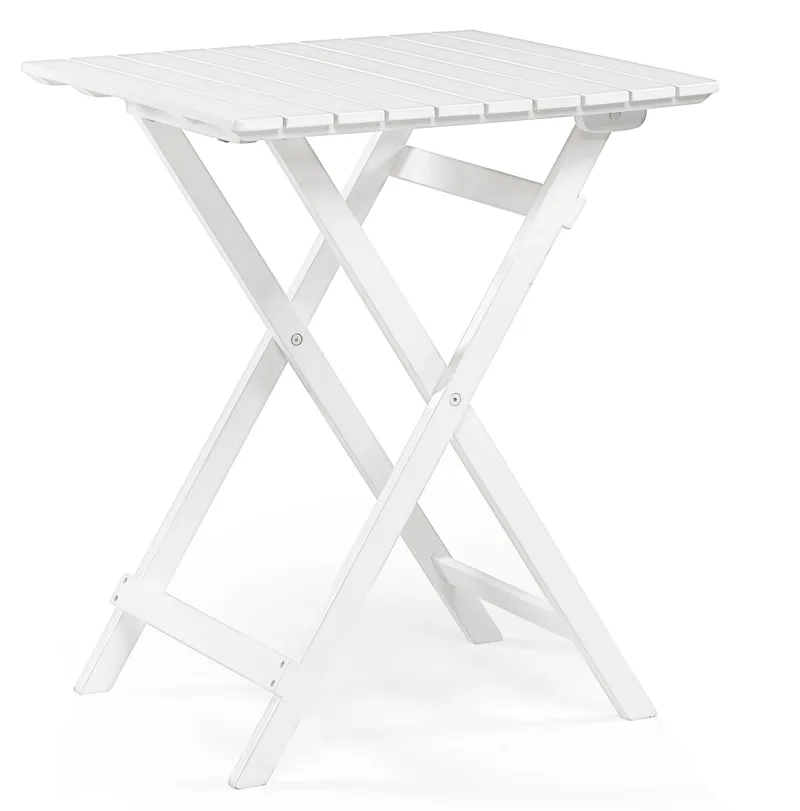 Kafébord Hillerstorp Åre Hvit 58 x 58 cm, Hvit