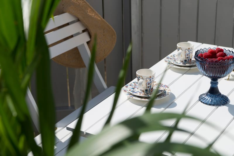 Kafébord Hillerstorp Åre Hvit 95 x 72 cm - Hvit - Hagemøbler - Balkong - Balkongmøbler - Balkongbord