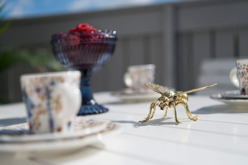 Kafébord Hillerstorp Åre Hvit 95 x 72 cm - Hvit - Hagemøbler - Balkong - Balkongmøbler - Balkongbord