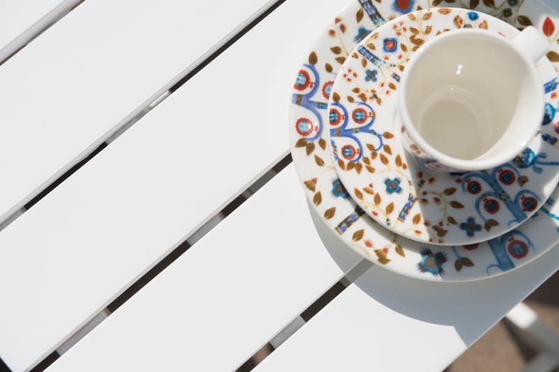 Kafébord Hillerstorp Åre Hvit 95 x 72 cm - Hvit - Hagemøbler - Balkong - Balkongmøbler - Balkongbord