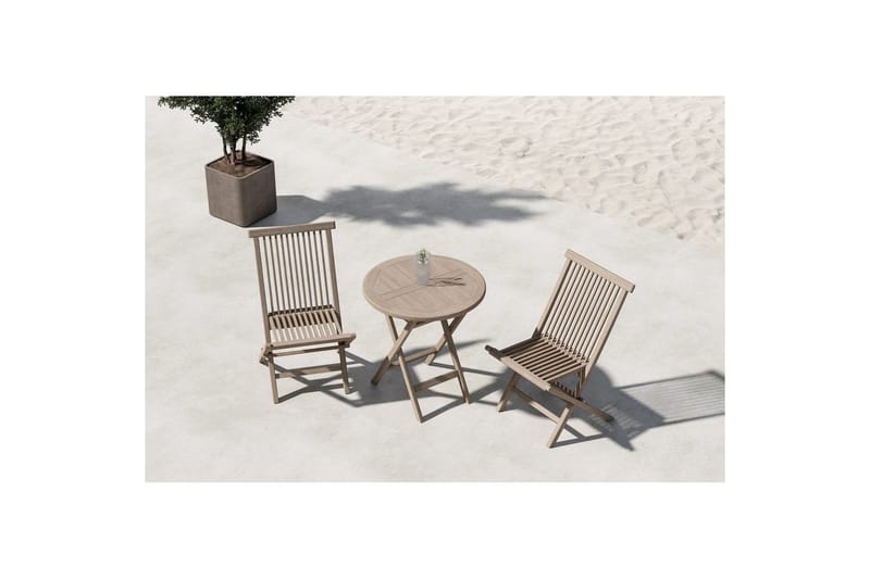 Kafesett Kenya 70x75, Kenya - Hvitpusset - Hagemøbler - Balkong - Balkongmøbler - Balkonggrupper