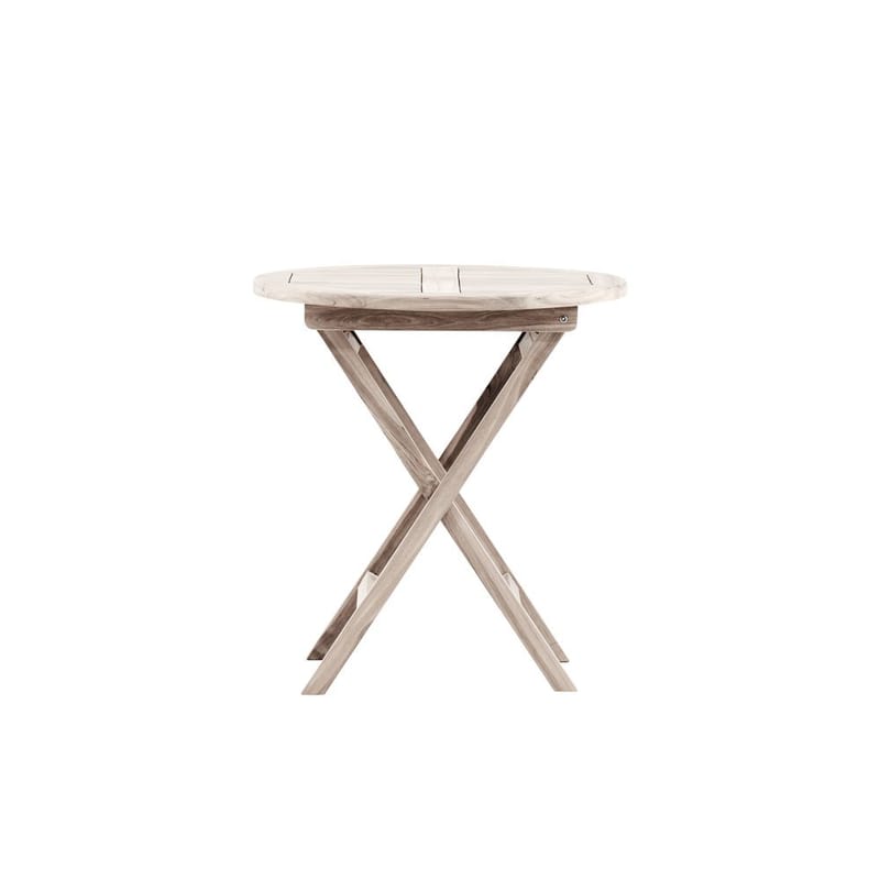 Kenya Cafébord 70 cm - Hvitlasert - Hagemøbler - Balkong - Balkongmøbler - Balkongbord