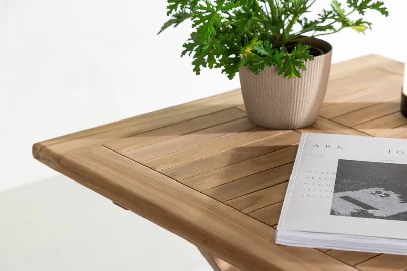 Kenya kafébord 70 cm utendørs - Natur - Hagemøbler - Balkong - Balkongmøbler - Balkongbord