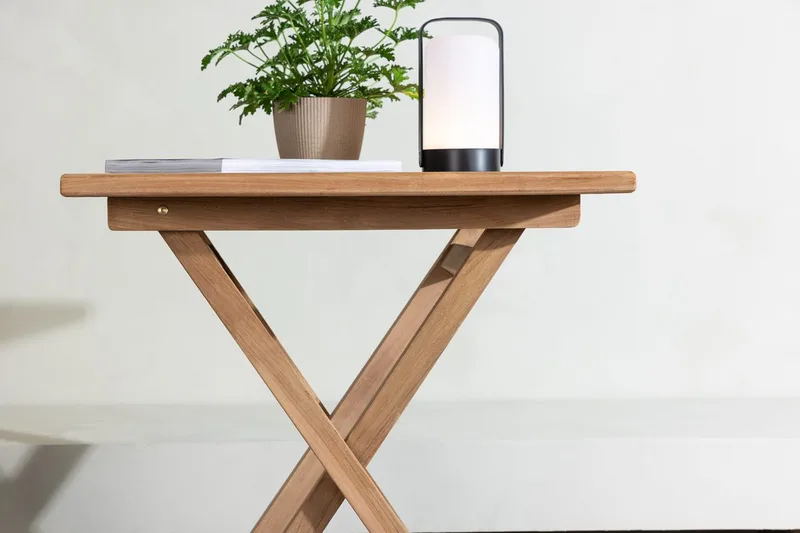 Kenya kafébord 70 cm utendørs - Natur - Hagemøbler - Balkong - Balkongmøbler - Balkongbord