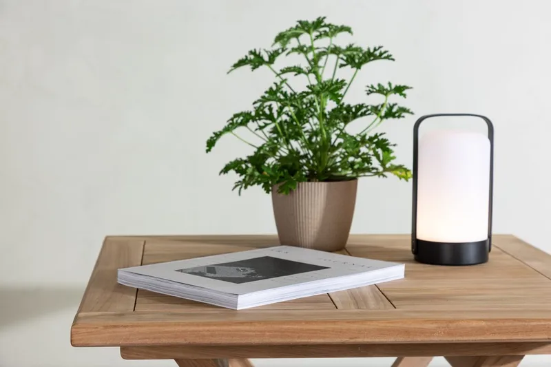 Kenya kafébord 70 cm utendørs - Natur - Hagemøbler - Balkong - Balkongmøbler - Balkongbord