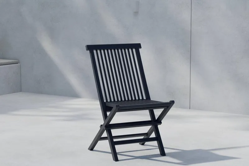 Kenya spisestol utendørs, Svart