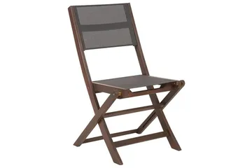Kettelle Klappstol Utendørs 57x50x90 cm - Mørk Brun/Grå - Hagemøbler - Balkong - Balkongmøbler - Balkongstoler