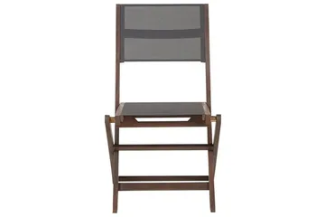 Kettelle Klappstol Utendørs 57x50x90 cm - Mørk Brun/Grå - Hagemøbler - Balkong - Balkongmøbler - Balkongstoler