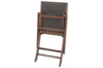 Kettelle Klappstol Utendørs 57x50x90 cm - Mørk Brun/Grå - Hagemøbler - Balkong - Balkongmøbler - Balkongstoler
