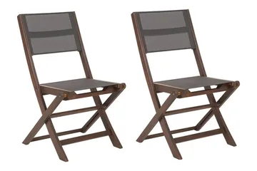 Kettelle Klappstol Utendørs 57x50x90 cm - Mørk Brun/Grå - Hagemøbler - Balkong - Balkongmøbler - Balkongstoler