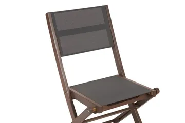 Kettelle Klappstol Utendørs 57x50x90 cm - Mørk Brun/Grå - Hagemøbler - Balkong - Balkongmøbler - Balkongstoler