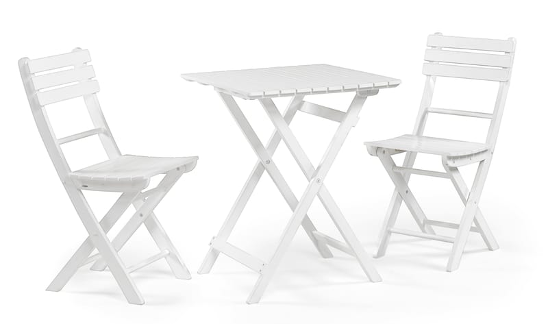 Klappstol Hillerstorp Åre 2-pakning - Hvit - Hagemøbler - Balkong - Balkongmøbler - Balkongstoler