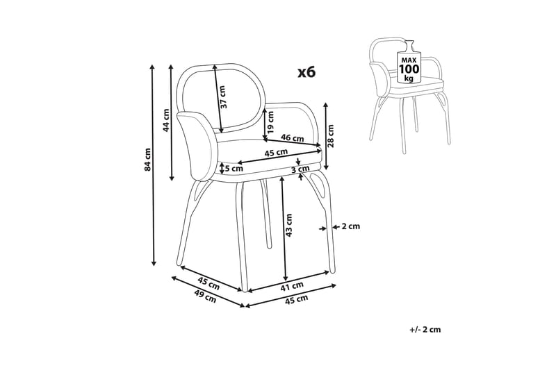 Leamington Lenestol - Natur/Beige/Grå/Sort - Hagemøbler - Balkong - Balkongmøbler - Balkongstoler