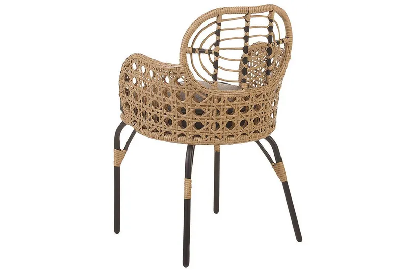 Leamington Lenestol - Natur/Beige/Grå/Sort - Hagemøbler - Balkong - Balkongmøbler - Balkongstoler